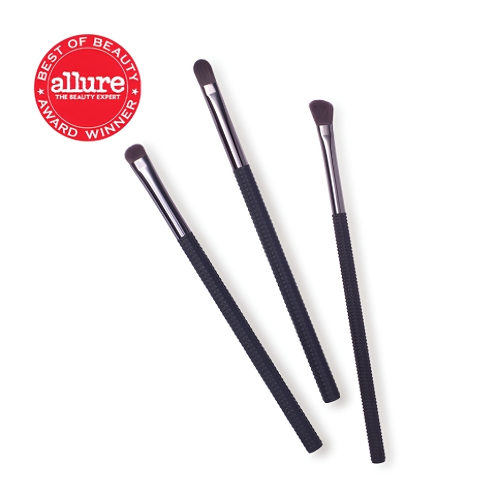 🔴 LARUCE Makeup Brush Trio - Editor Eyeshadow & Concealer Brushes Set